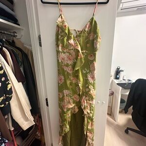 Floral Green Dress